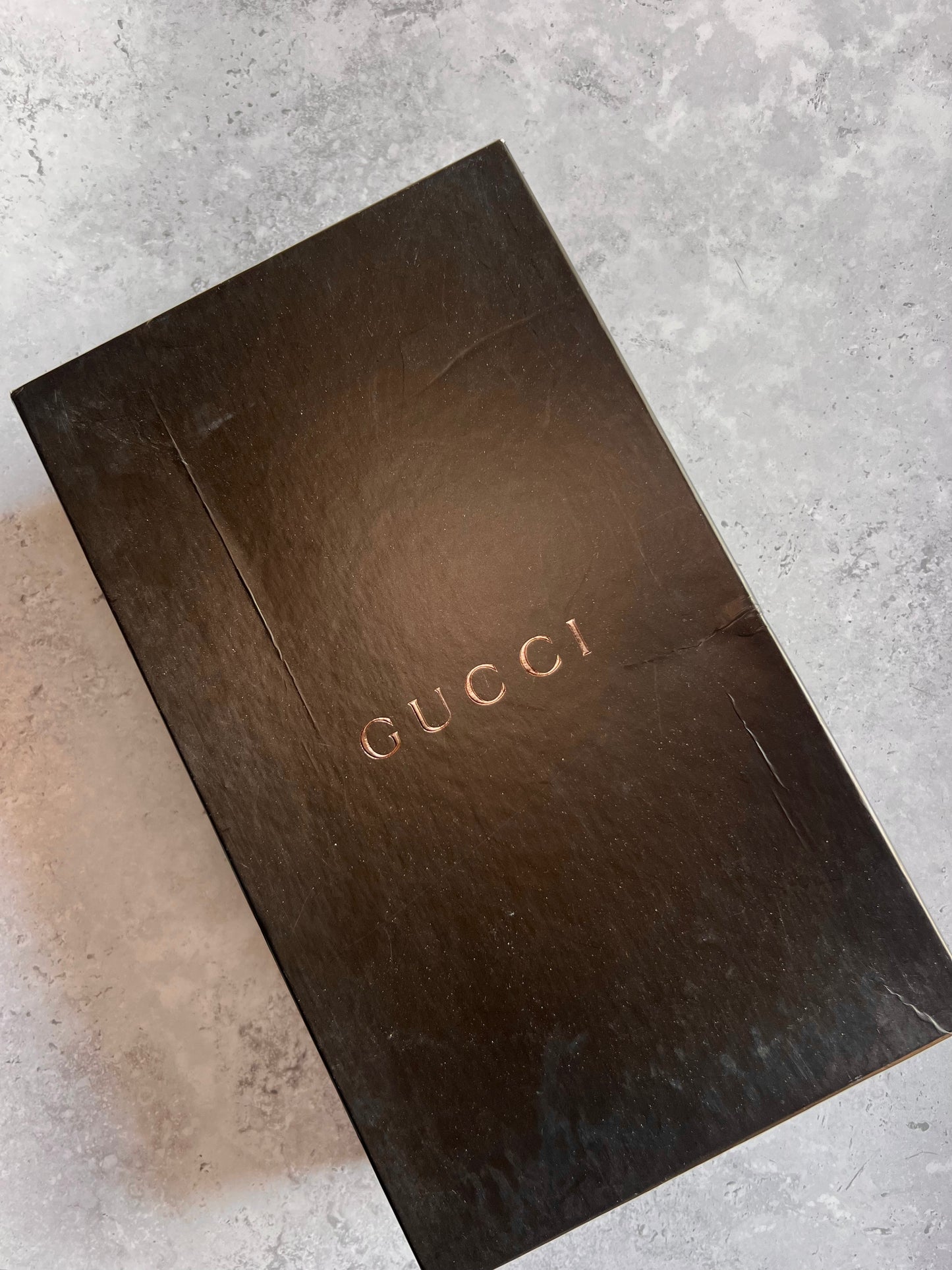 Gucci Metallic Gold Strappy Mule