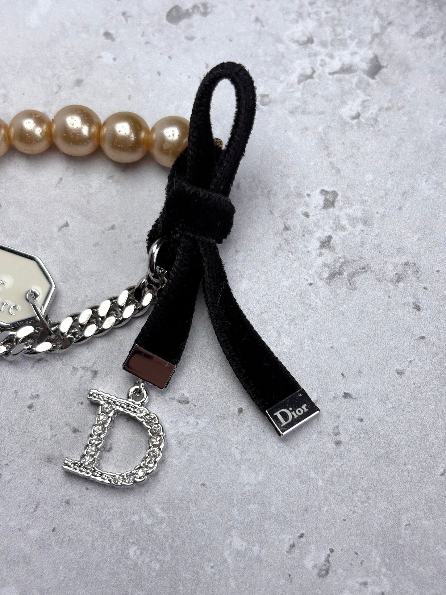 Dior Pearl Charm Bracelet