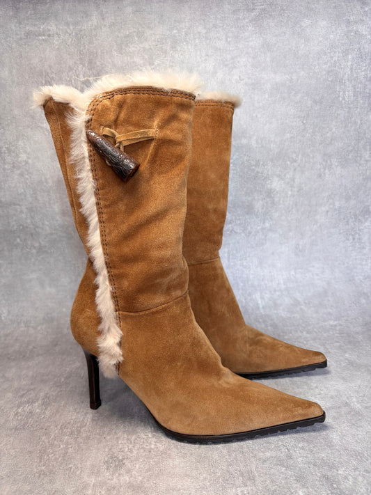 Giuseppe Zanotti Fur Boots