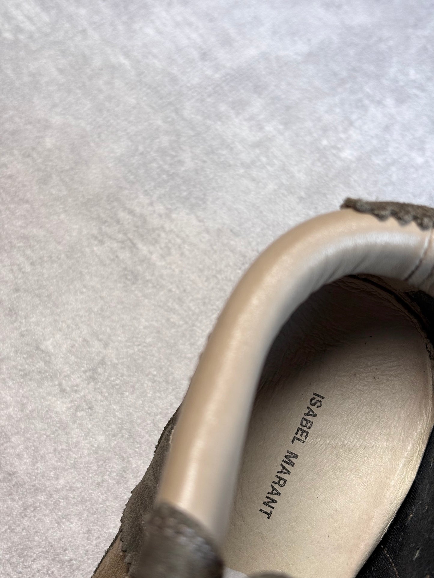 Isabel Marant Khaki and Brown Bobby Sneakers