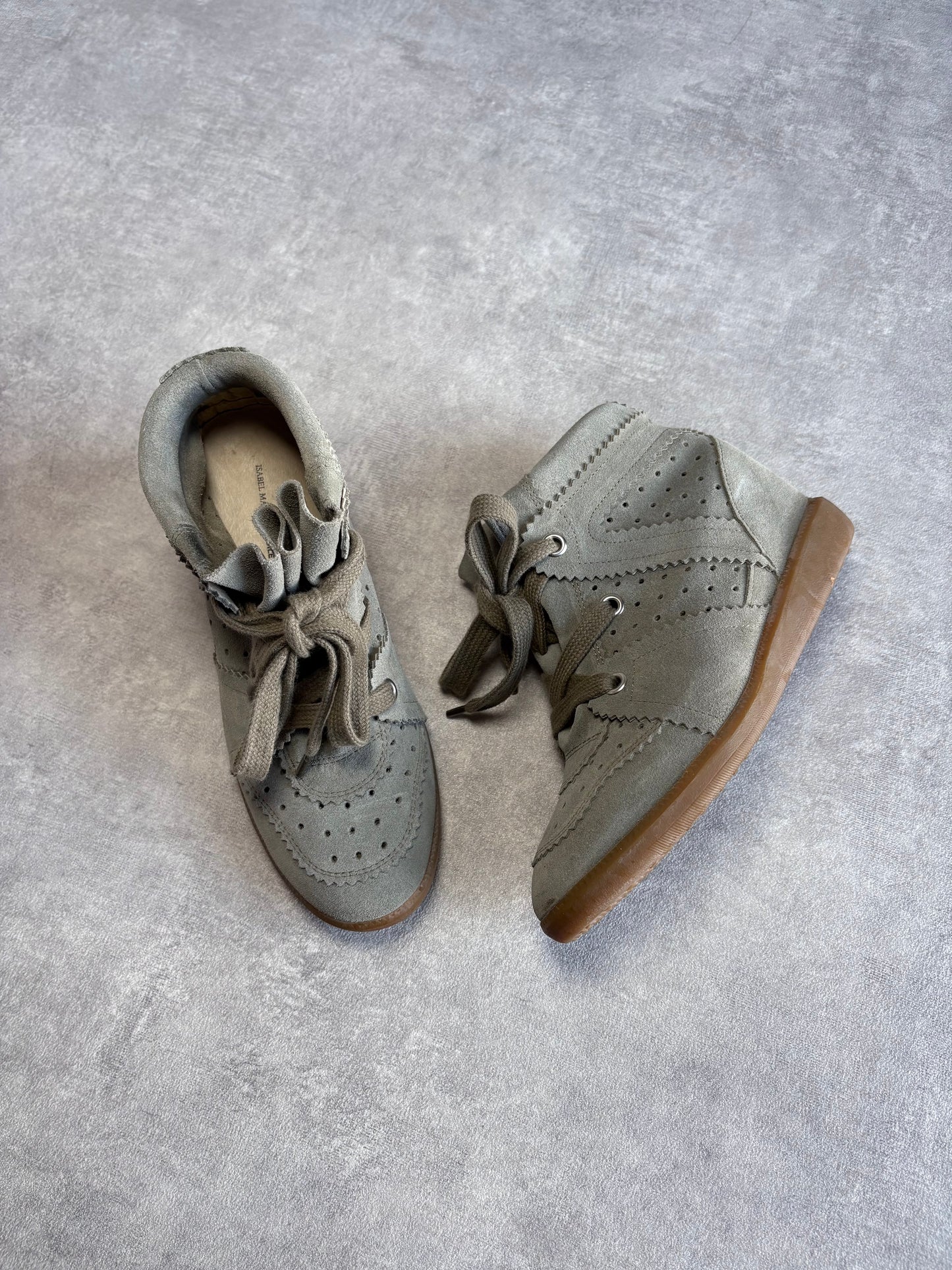 Isabel Marant Khaki Bobby Sneakers