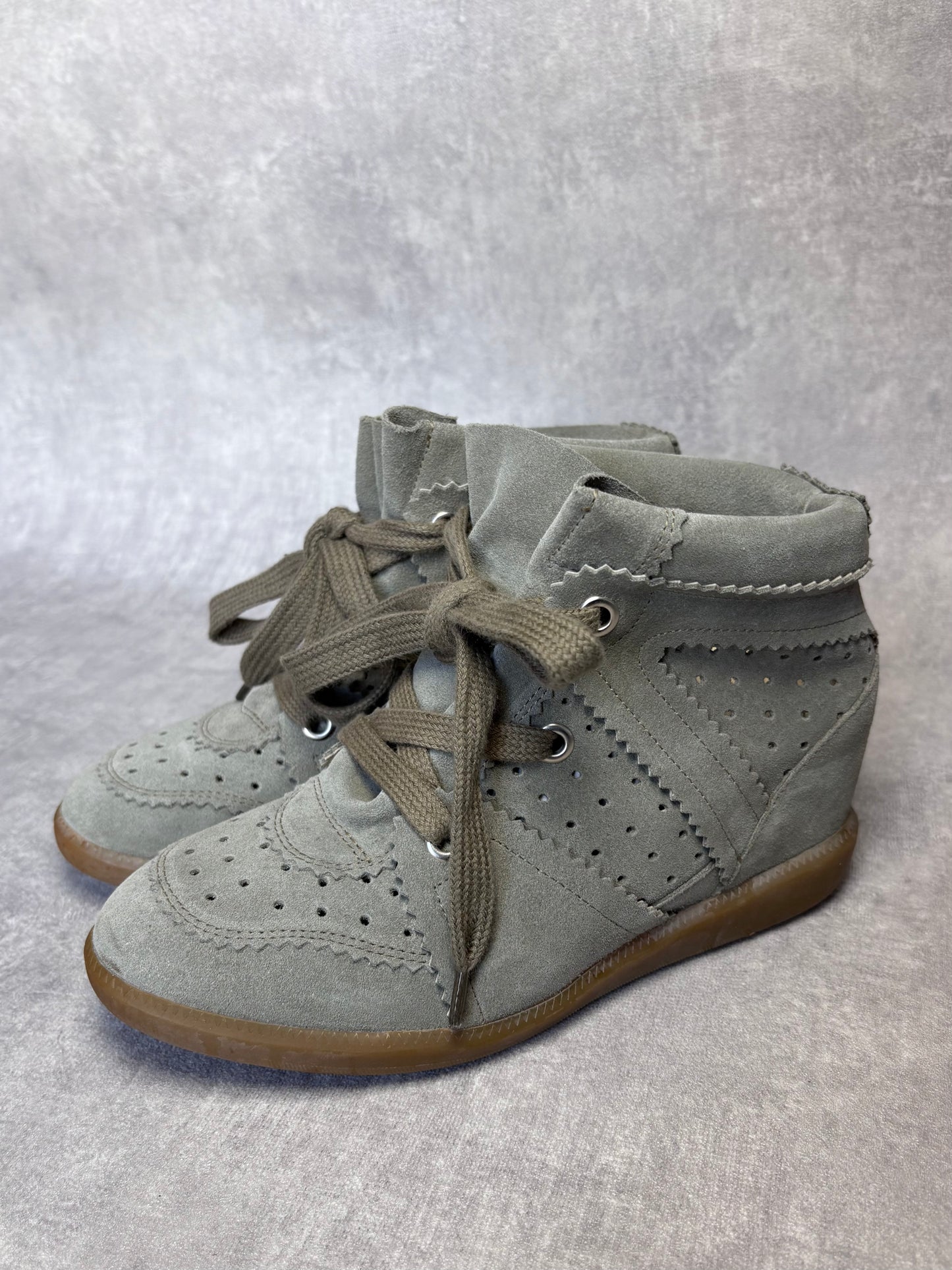Isabel Marant Khaki Bobby Sneakers