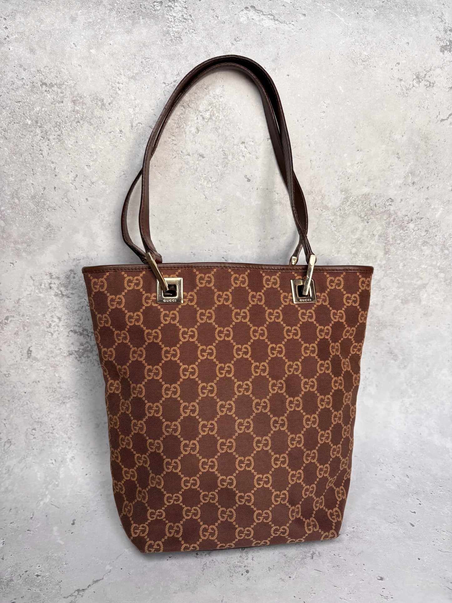Gucci Brown Eclipse Tote Bag