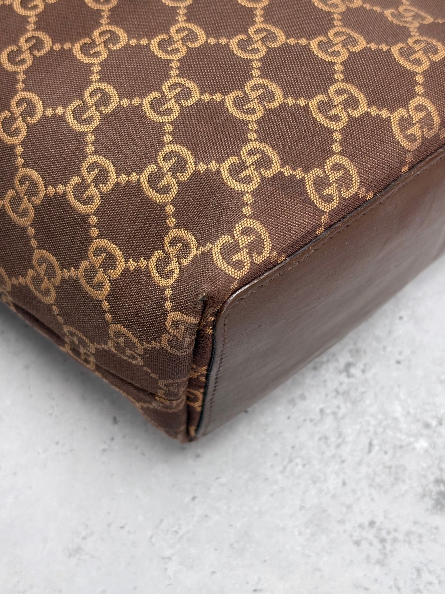 Gucci Brown Eclipse Tote Bag