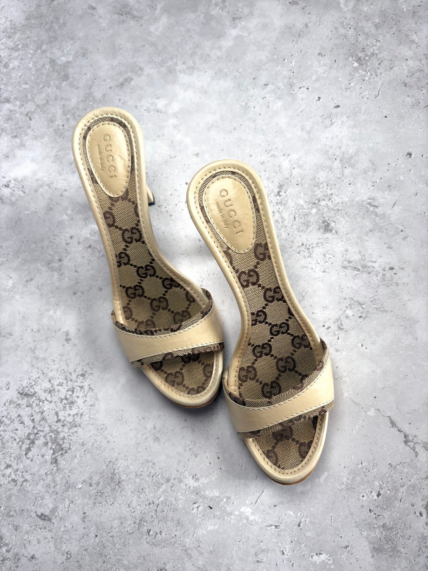 Gucci Monogram Mules