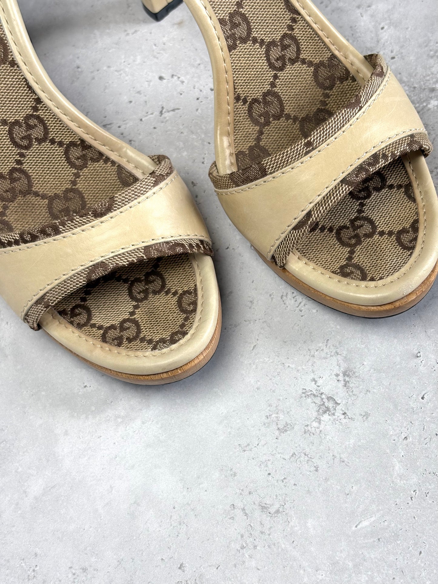 Gucci Monogram Mules