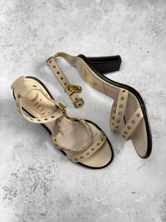 Dior Dog Tag Heels