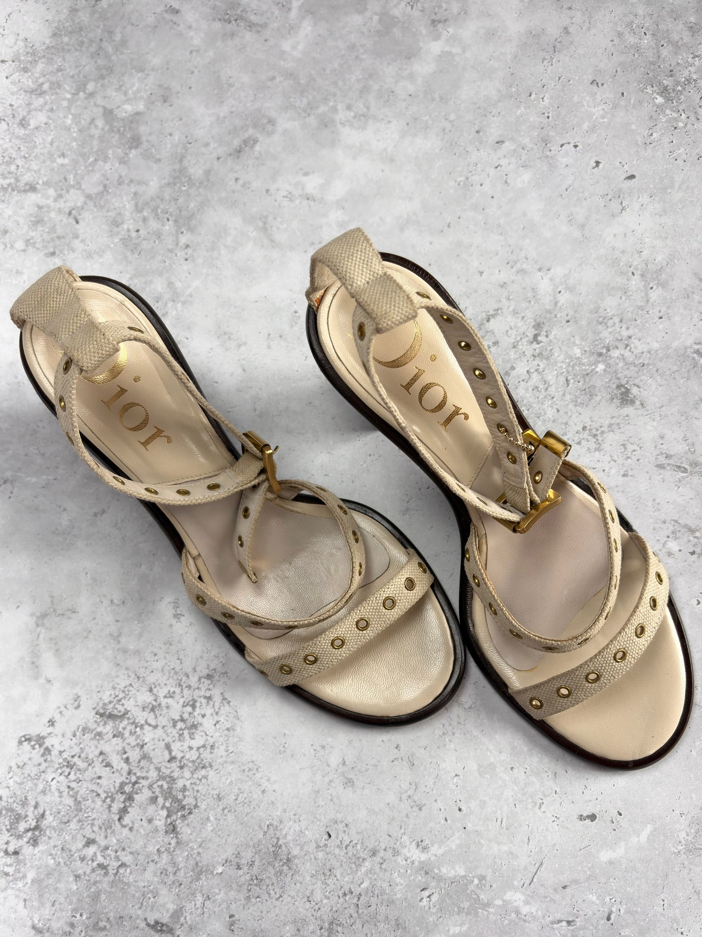 Dior Dog Tag Heels