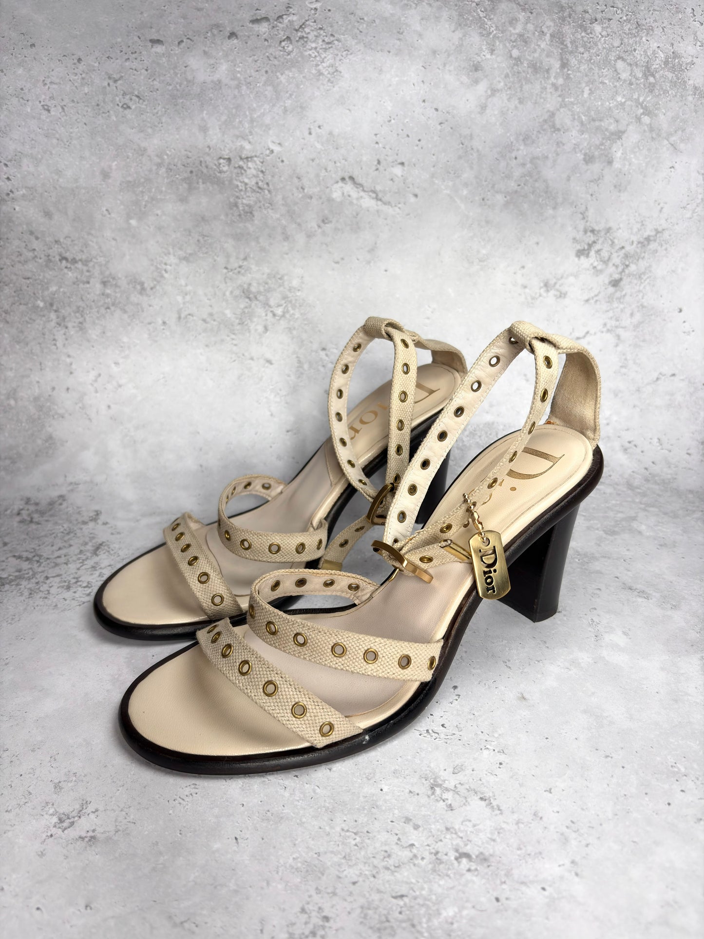 Dior Dog Tag Heels