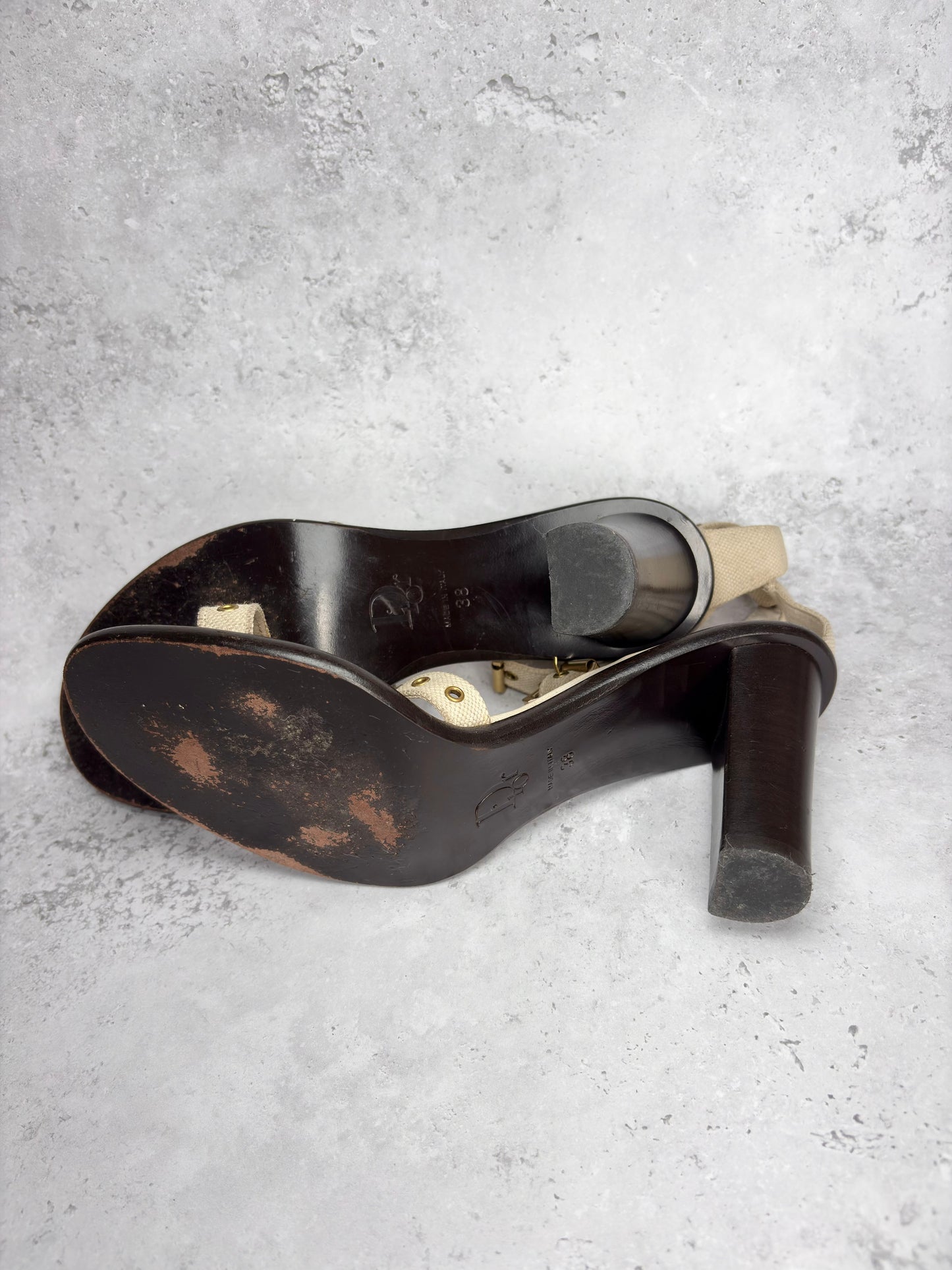 Dior Dog Tag Heels