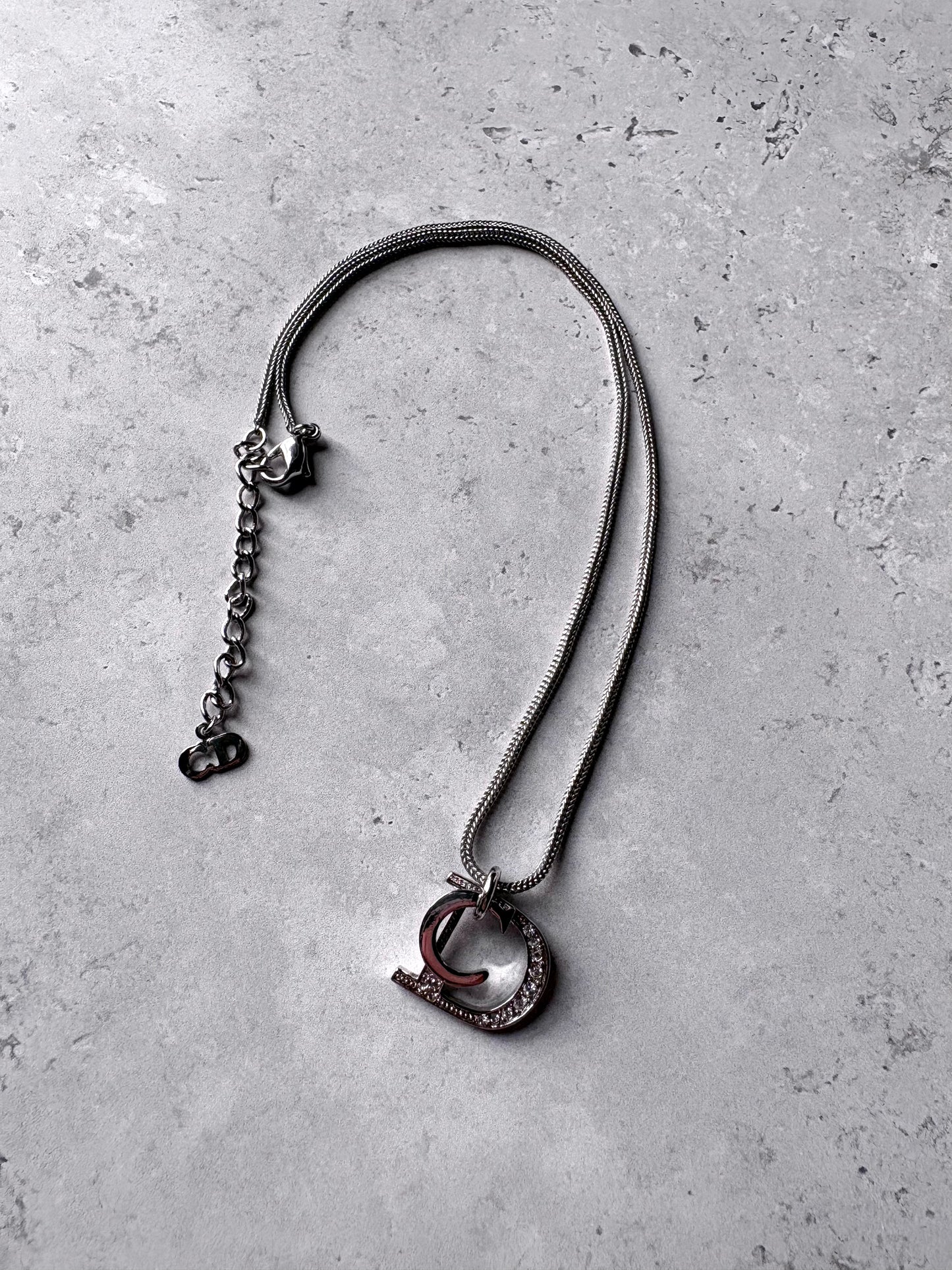 Dior Initial Diamante Necklace