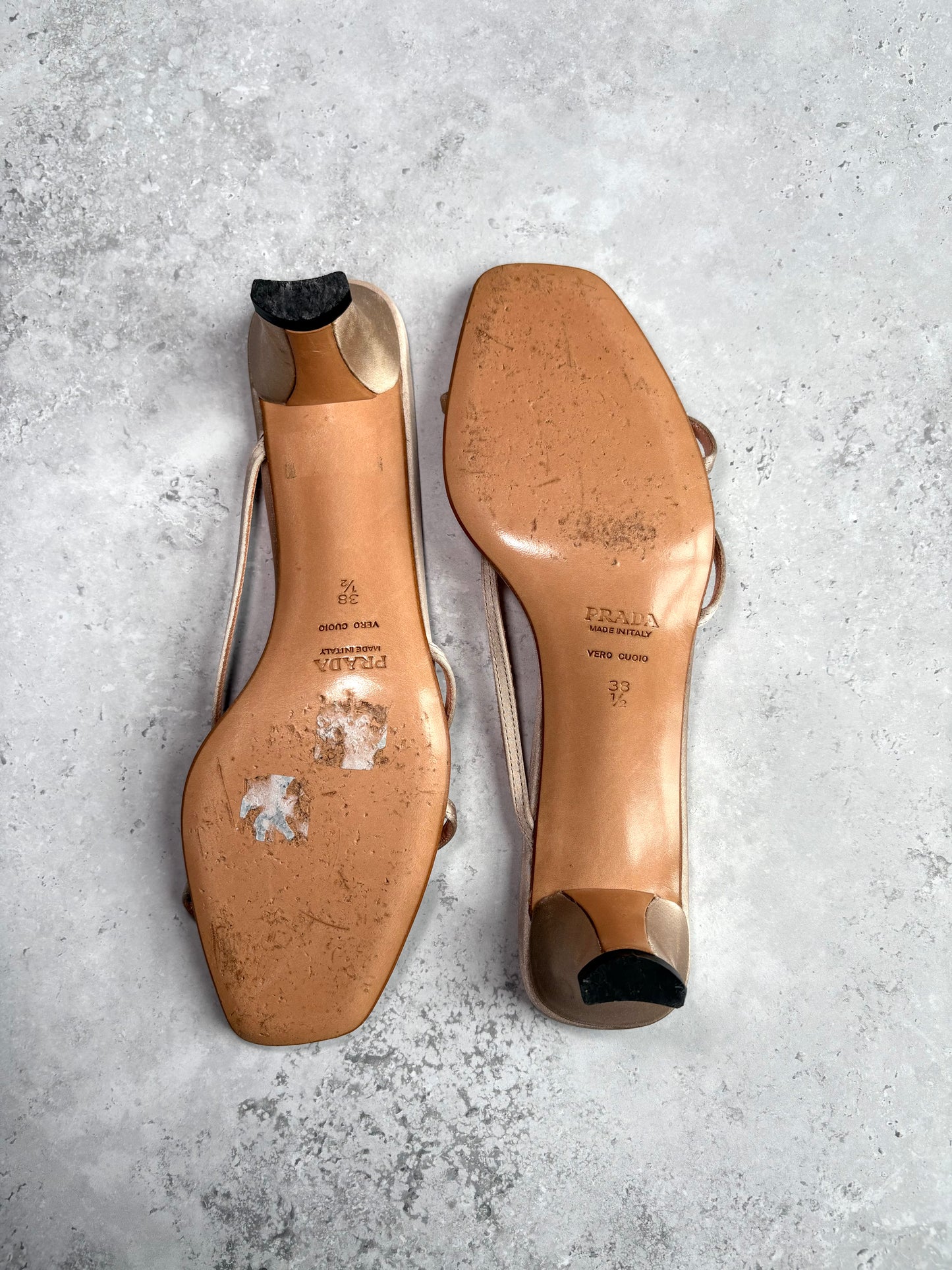 Prada Satin Rosebud kitten heels