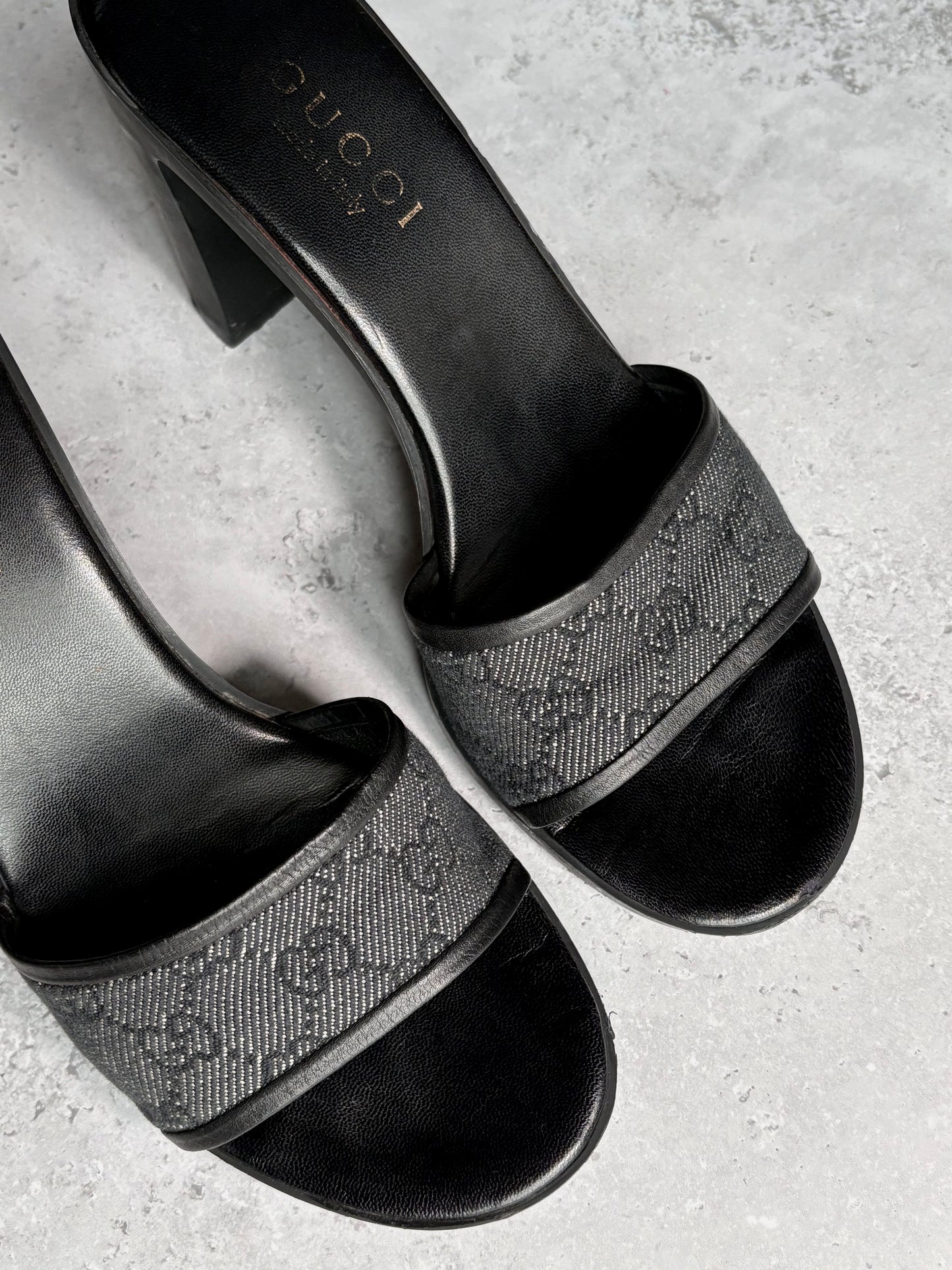 Gucci Monogram Canvas Mule