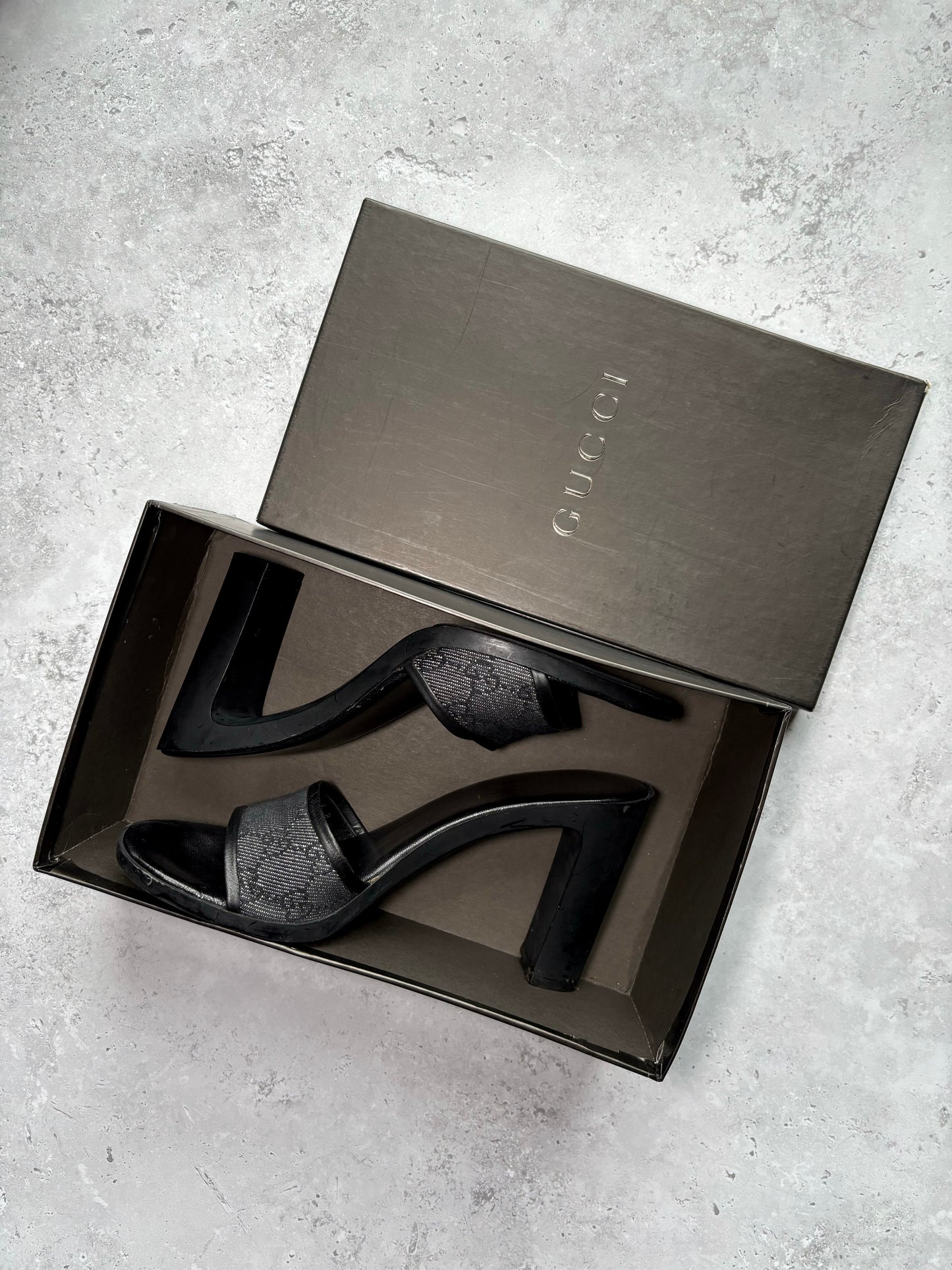 Gucci Monogram Canvas Mule