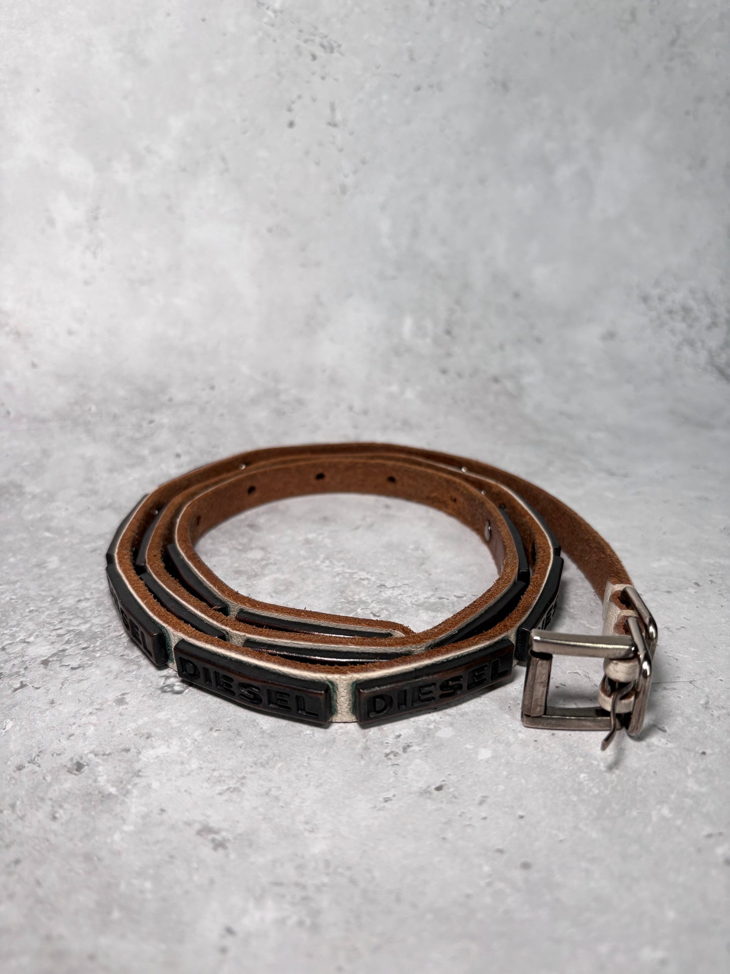 Diesel Metal Logo Belt