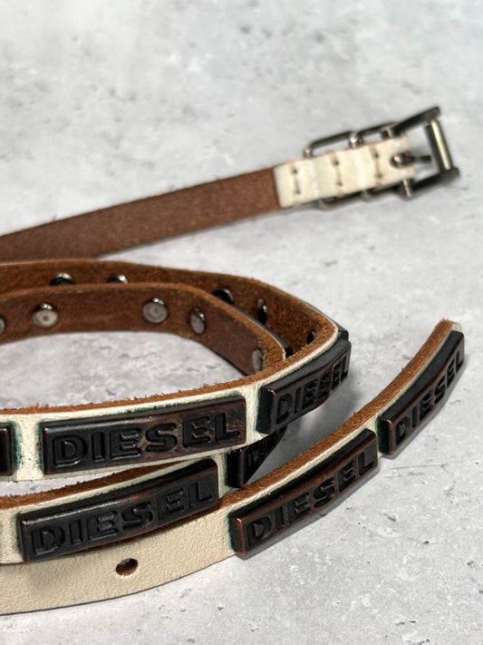 Diesel Metal Logo Belt