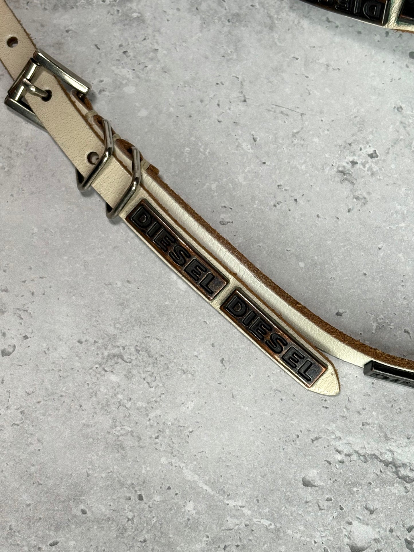 Diesel Metal Logo Belt