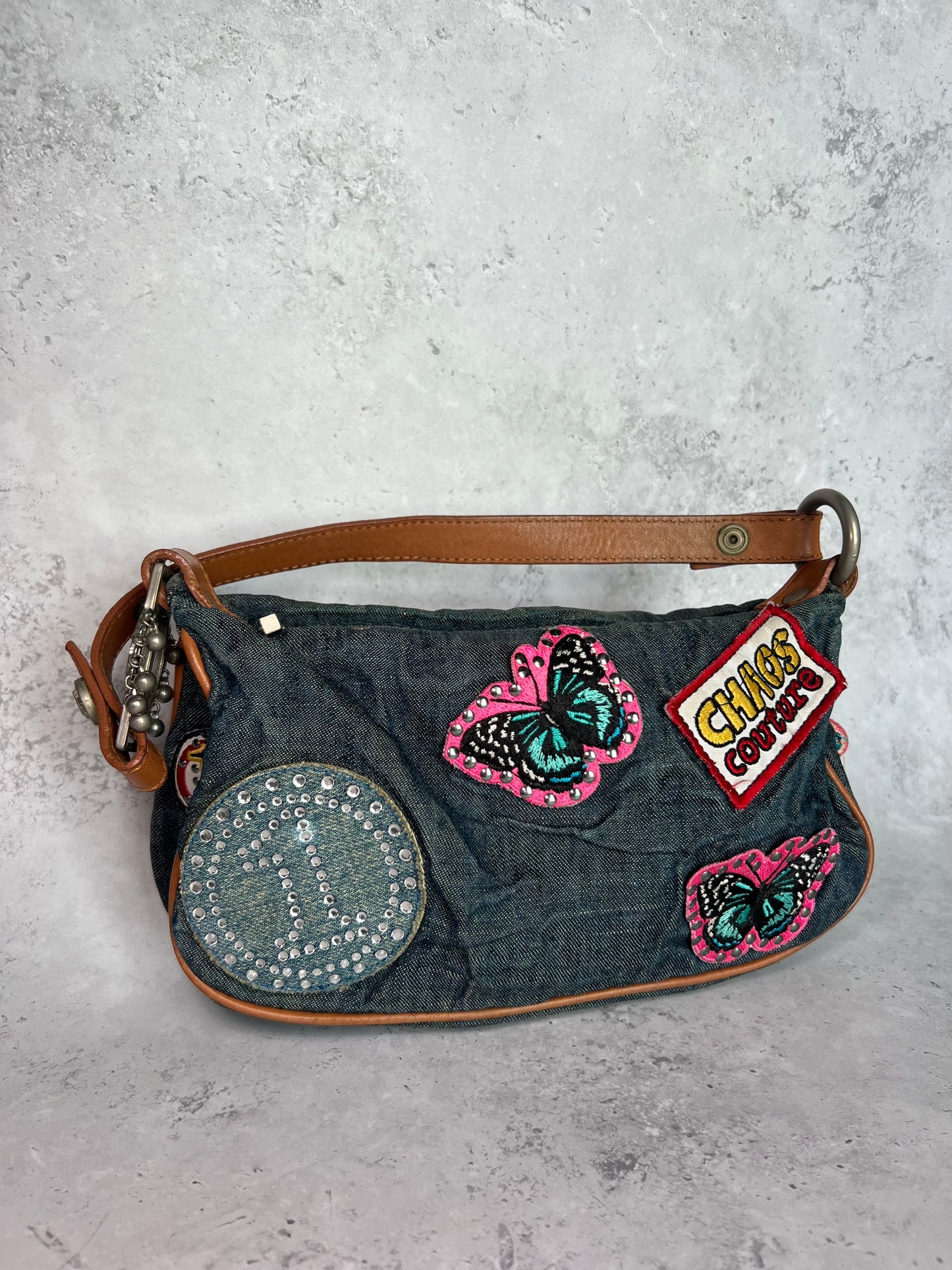 Versace Denim Patch Bag