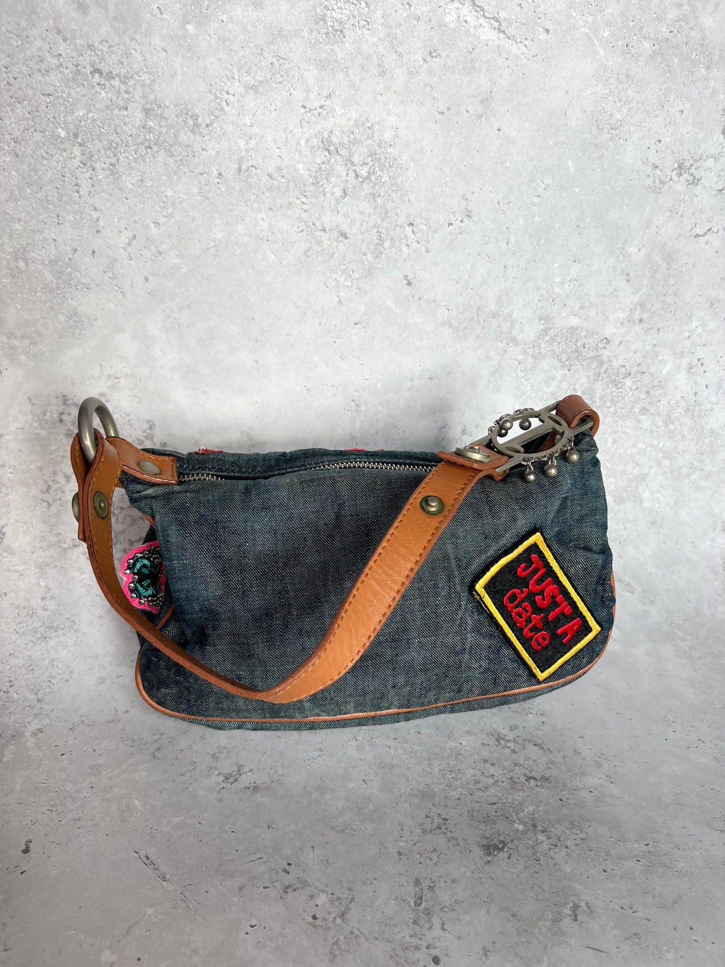 Versace Denim Patch Bag
