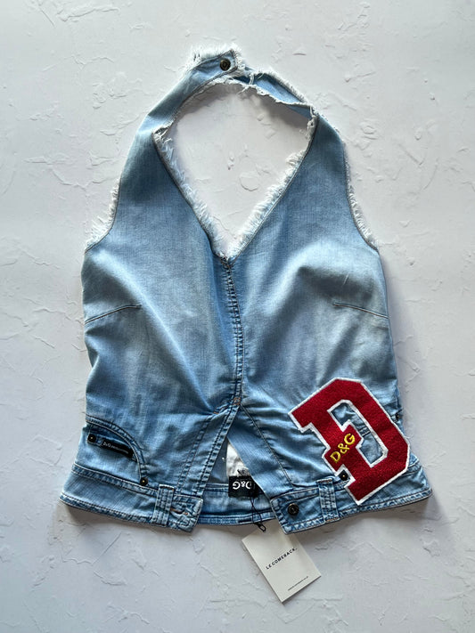 D&G Denim Halter Top