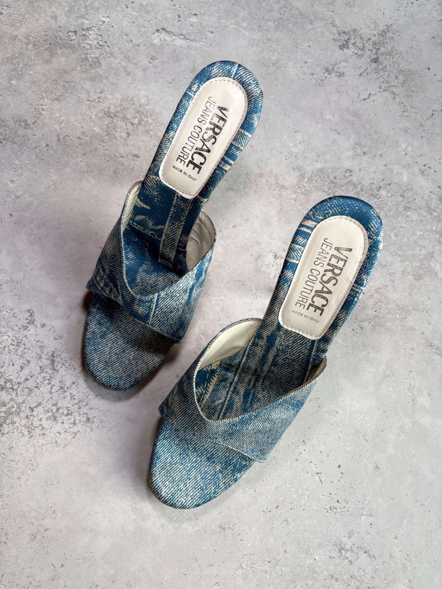 Versace Denim Mules