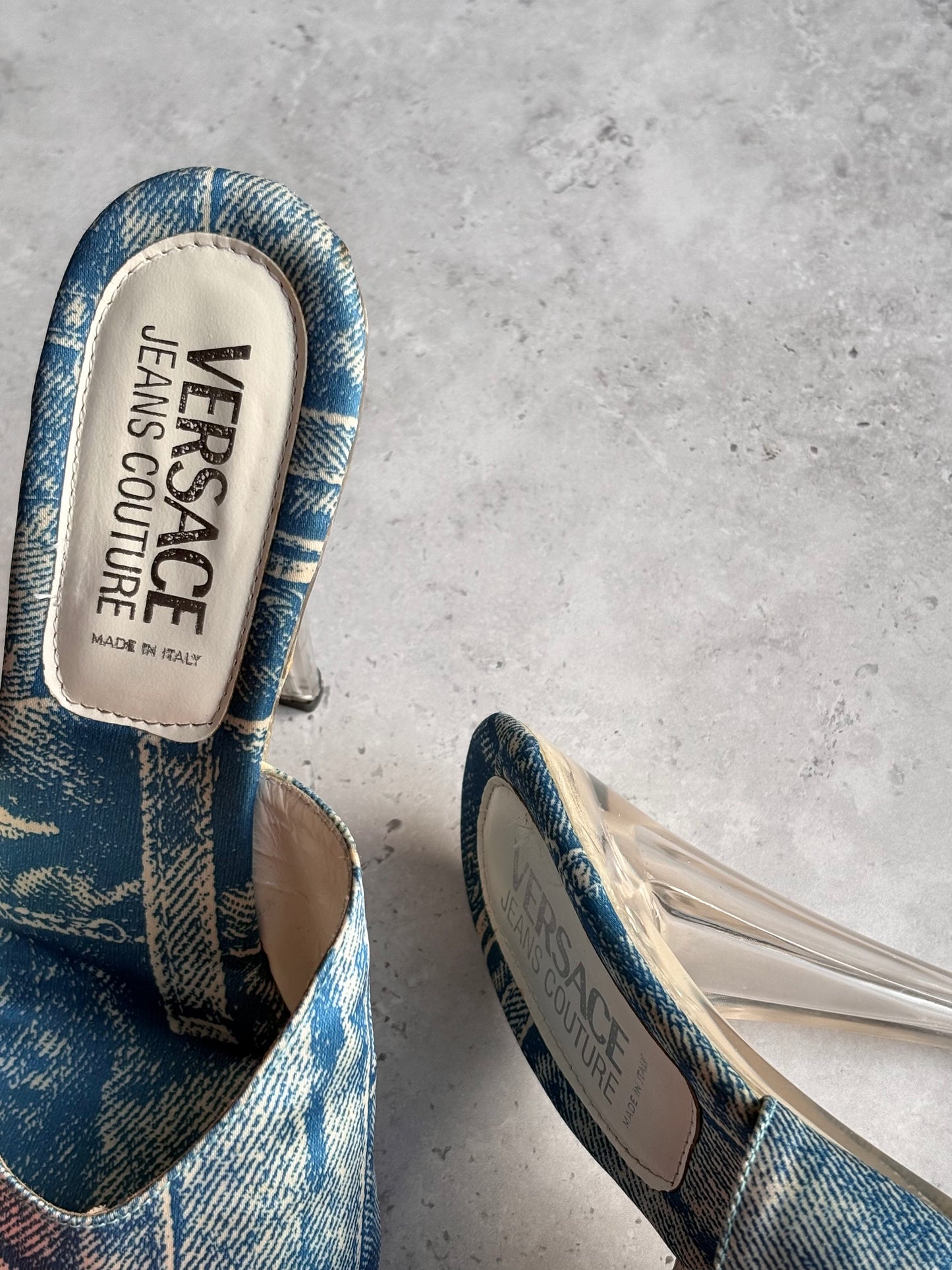 Versace Denim Mules