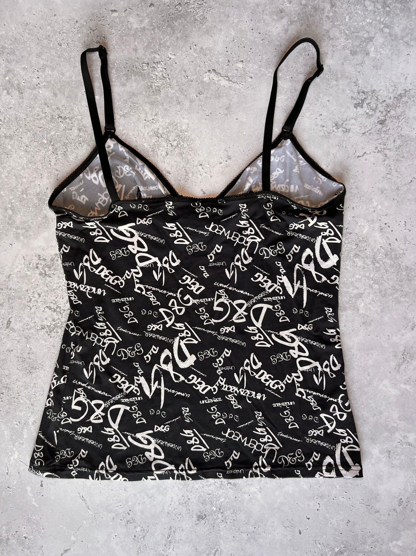 D&G Graffiti Logo Cami Top