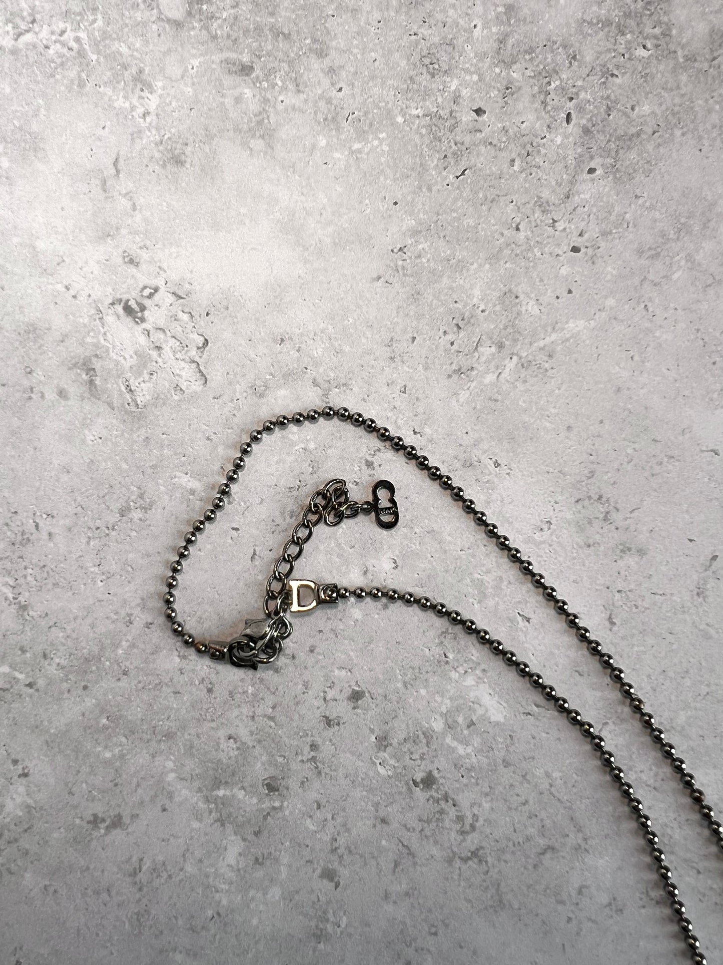 Dior Dog Tag Necklace