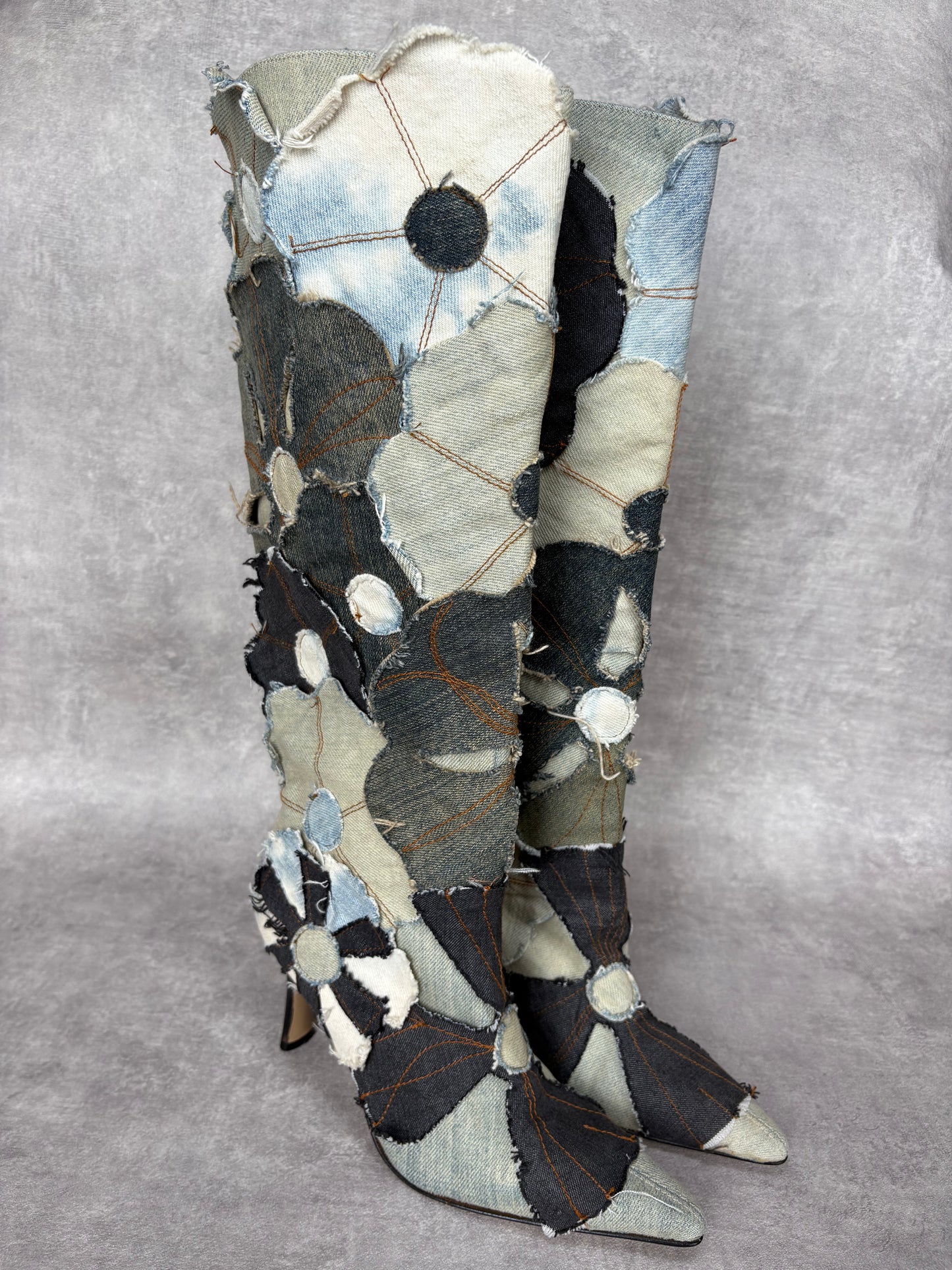 Miss Sixty Denim Flower Boots