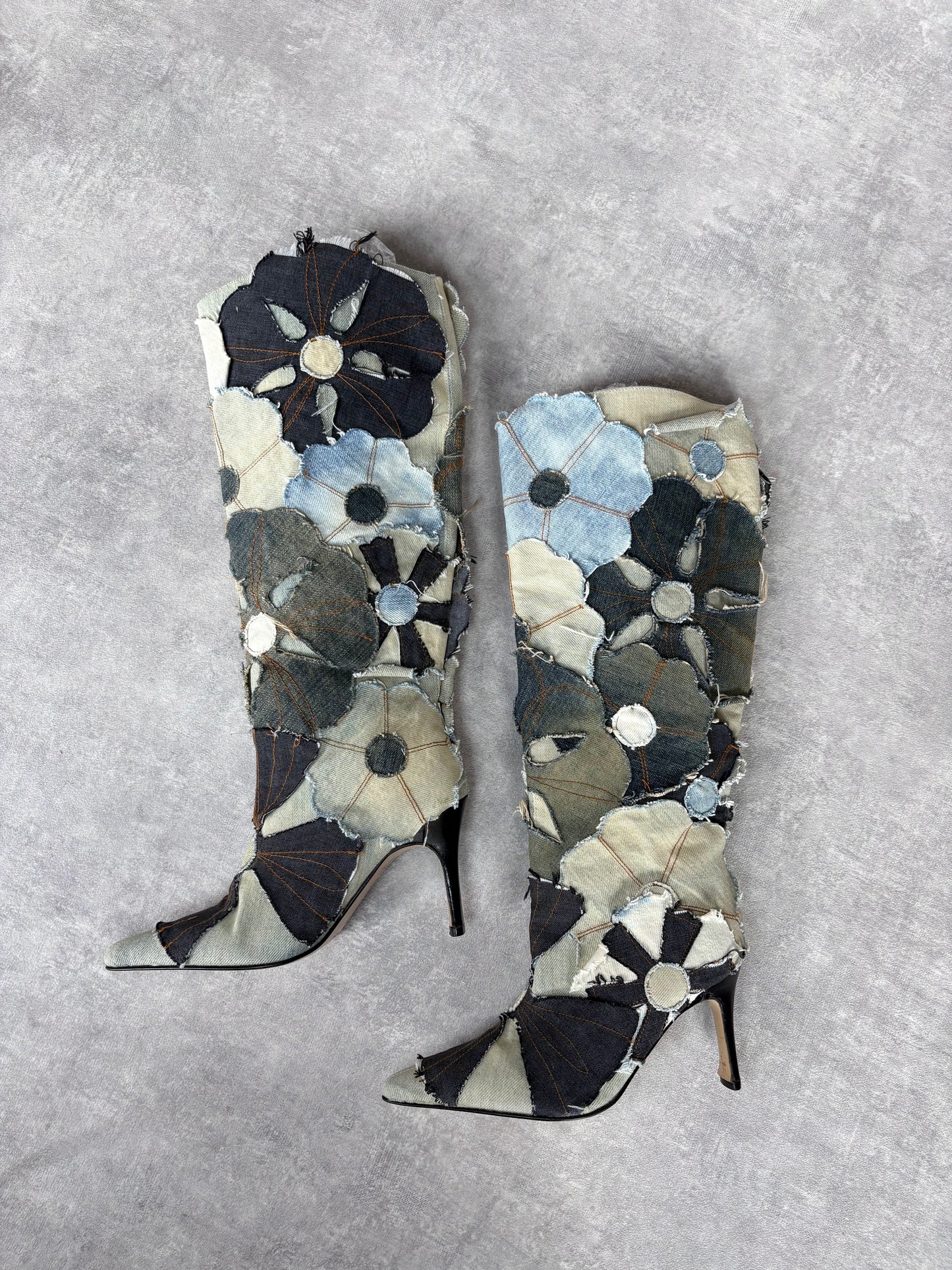 Miss Sixty Denim Flower Boots