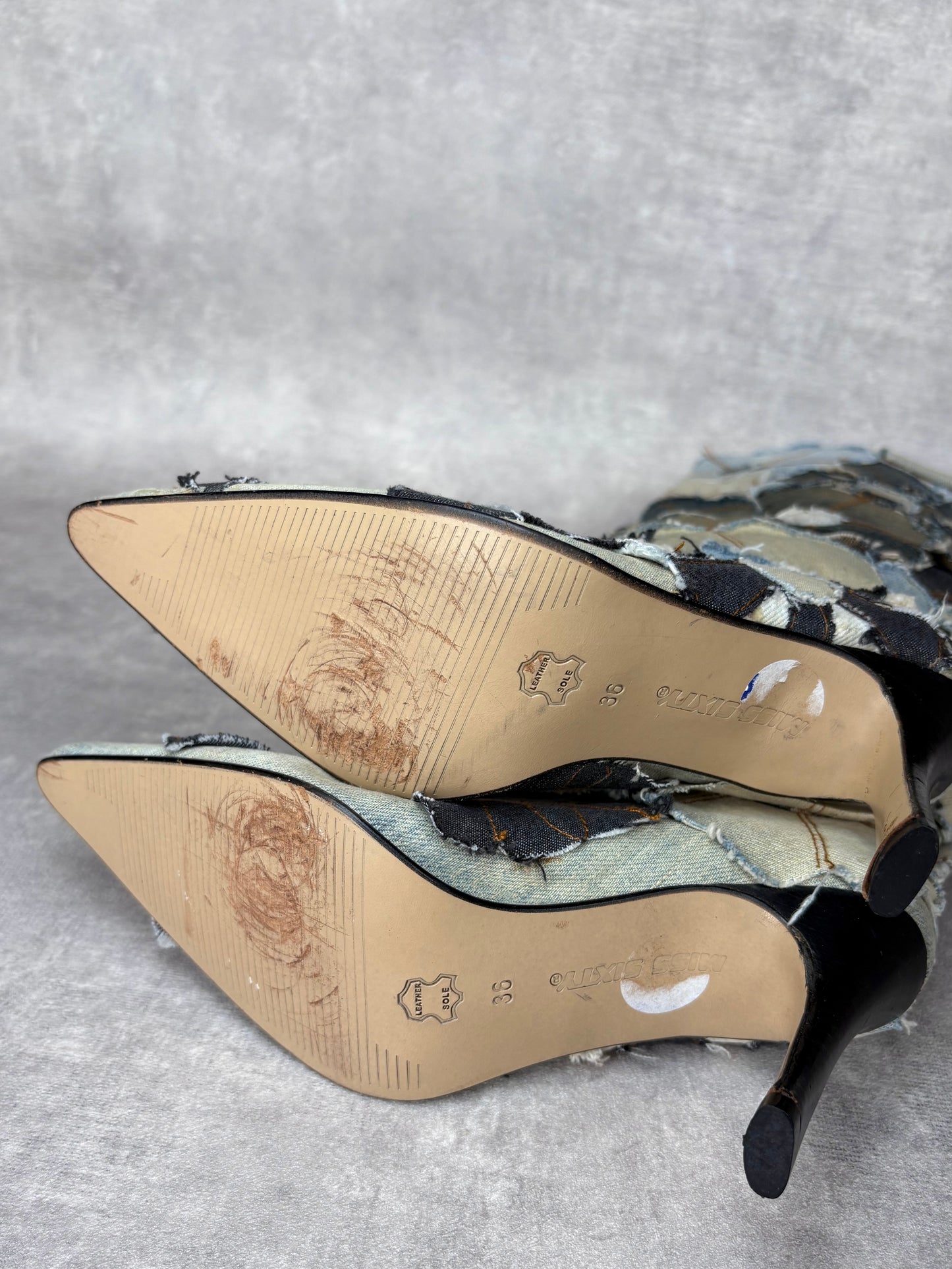 Miss Sixty Denim Flower Boots