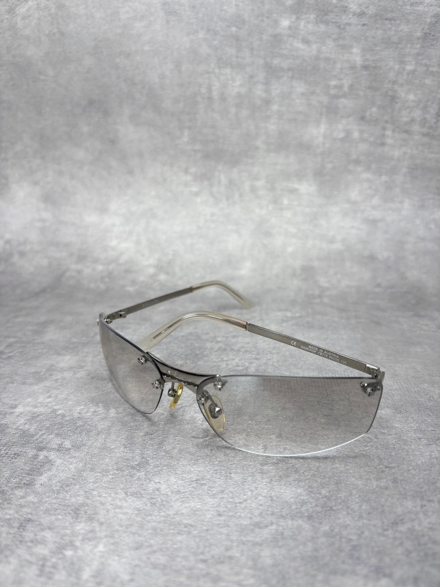 Dior Diorpop Clear Rimless Sunglasses