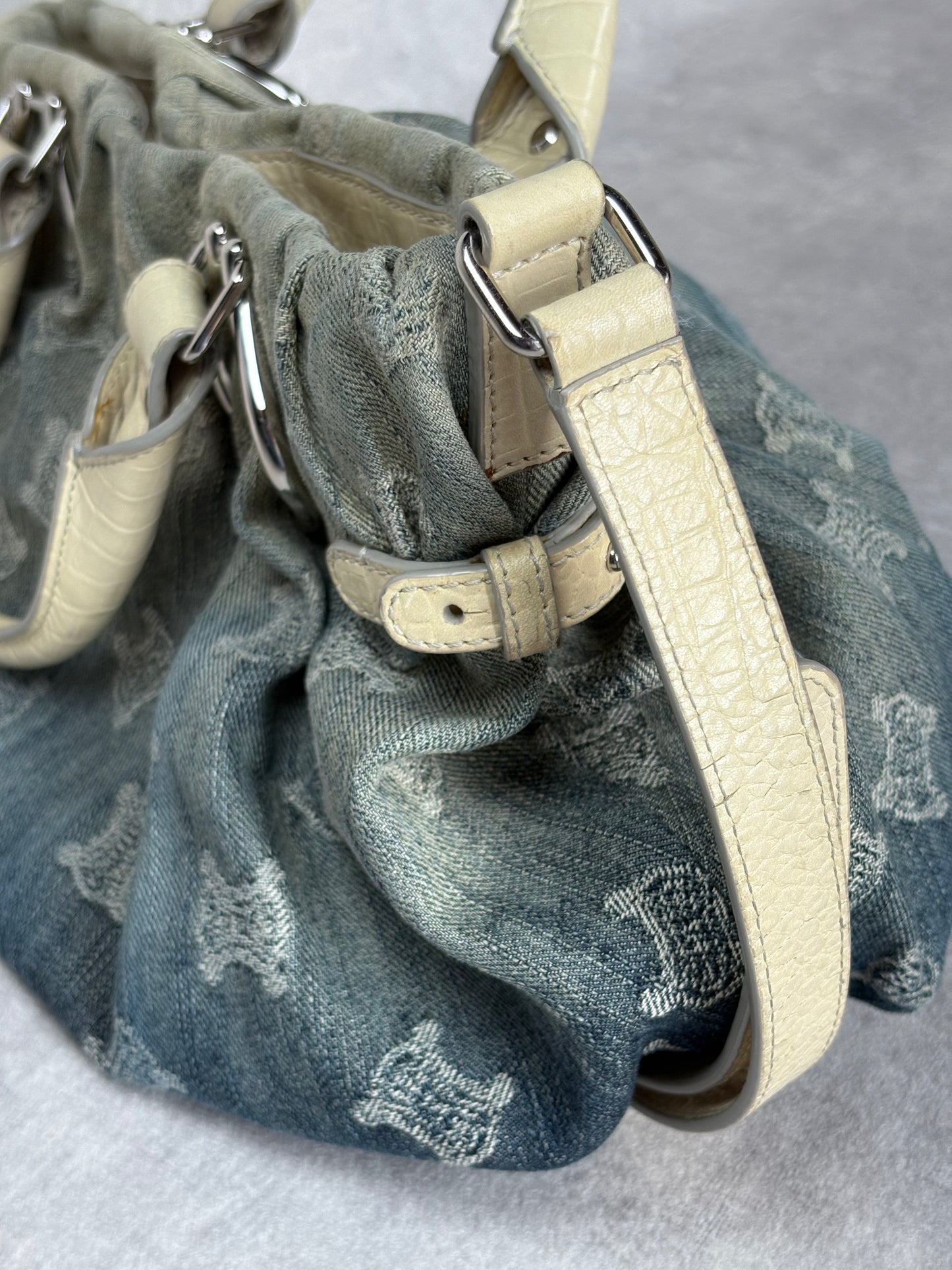 Celine Denim Macadam Bag