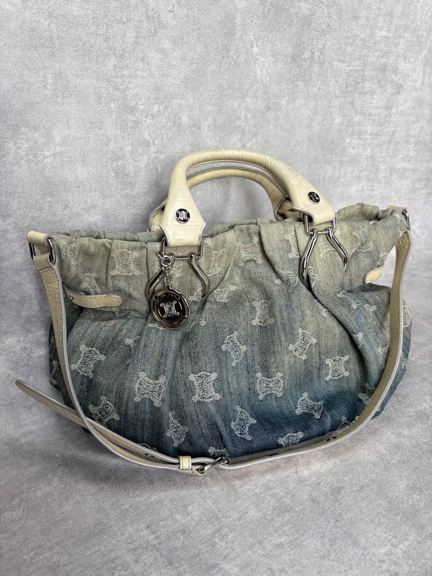 Celine Denim Macadam Bag