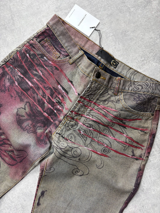 Cavalli Floral Slash Jeans