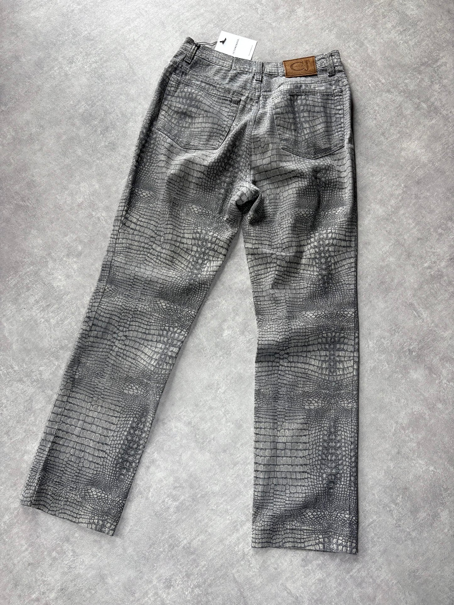 Cavalli Snake Print Jeans