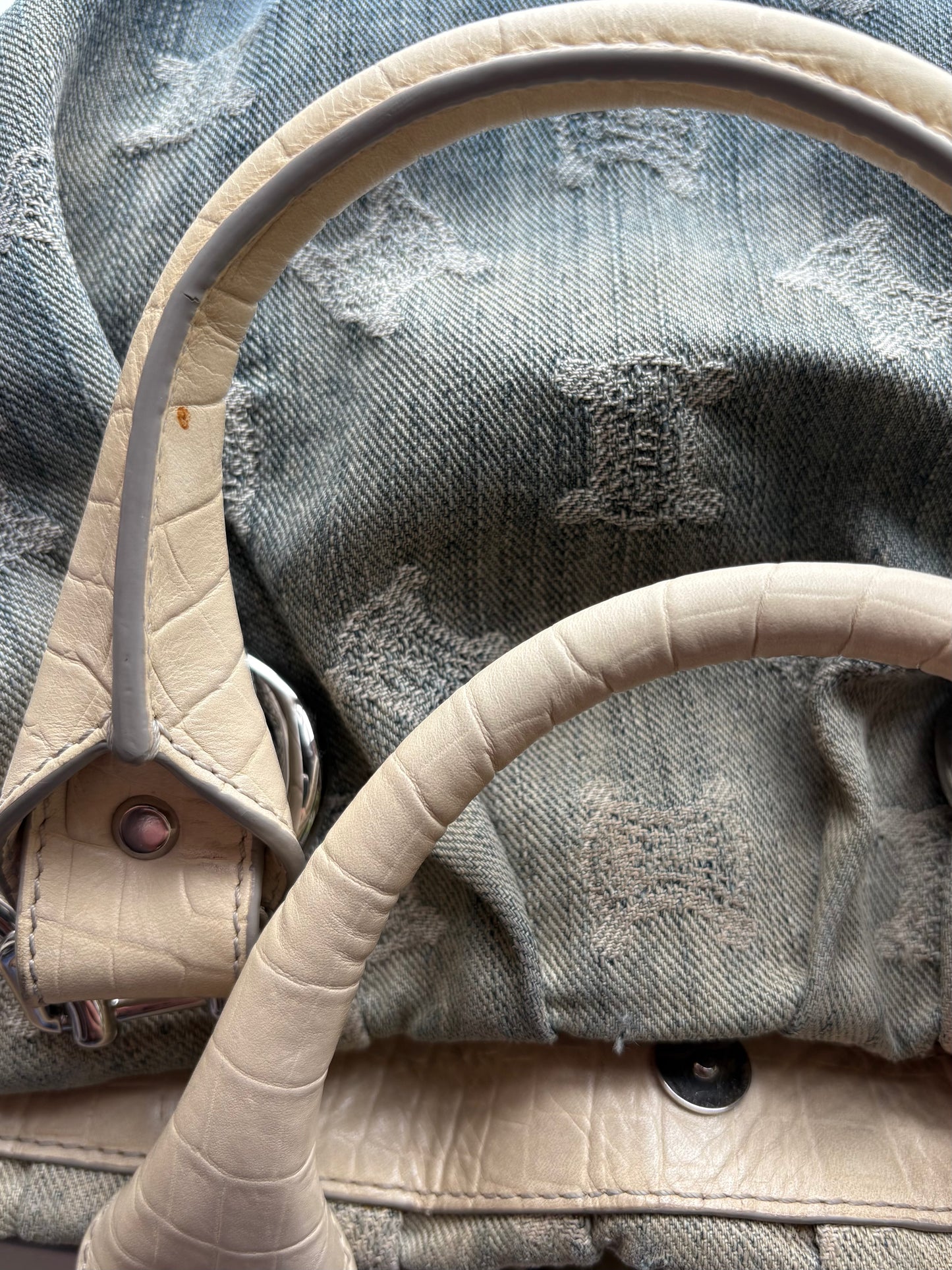 Celine Denim Macadam Bag