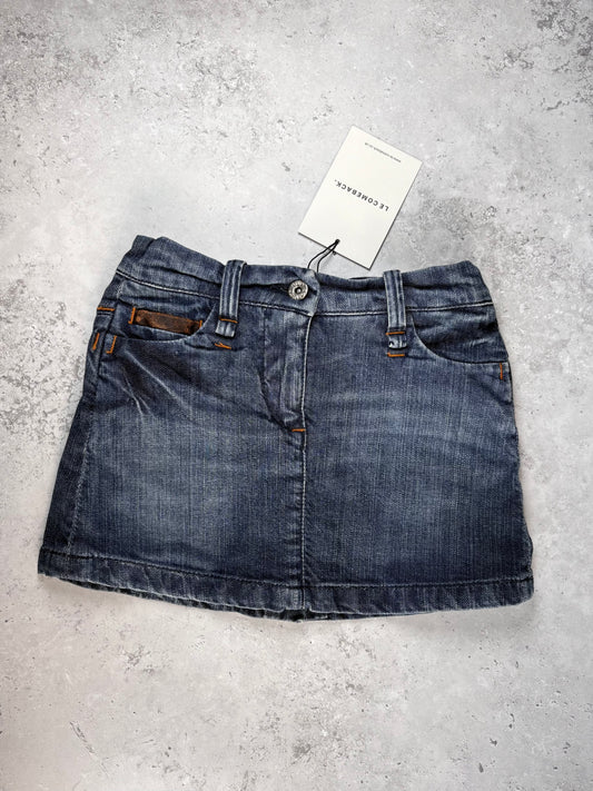 D&G Denim Cow Print Skirt