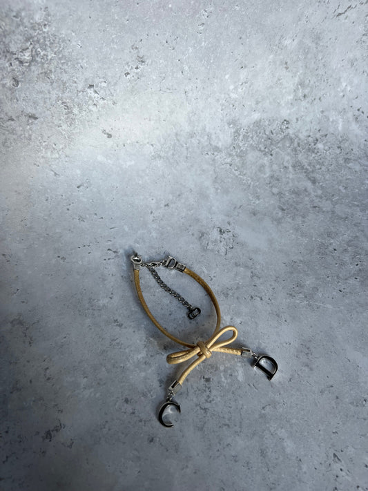 Dior Leather Bow Bracelet