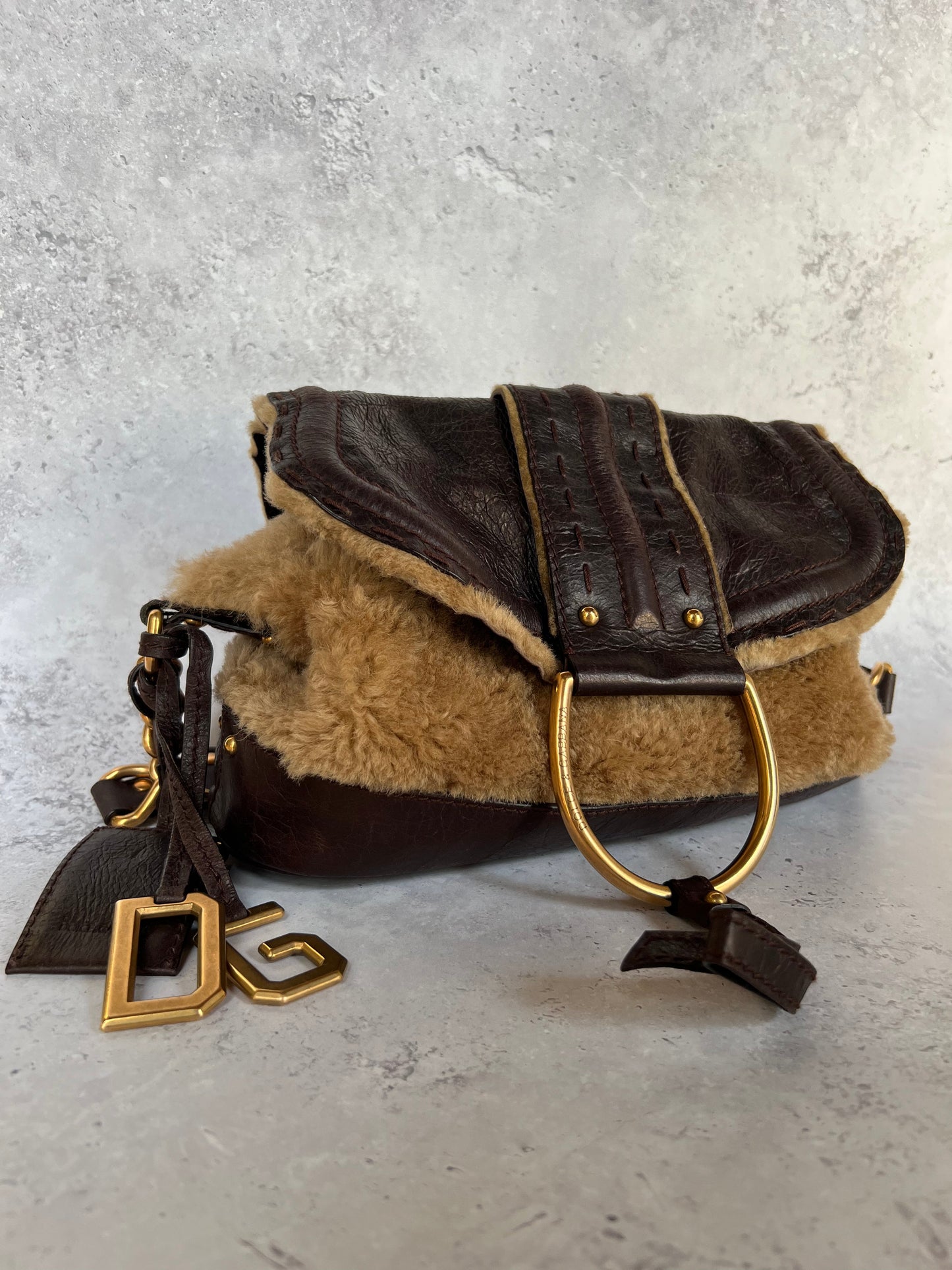D&G Fur Shoulder Bag and Purse