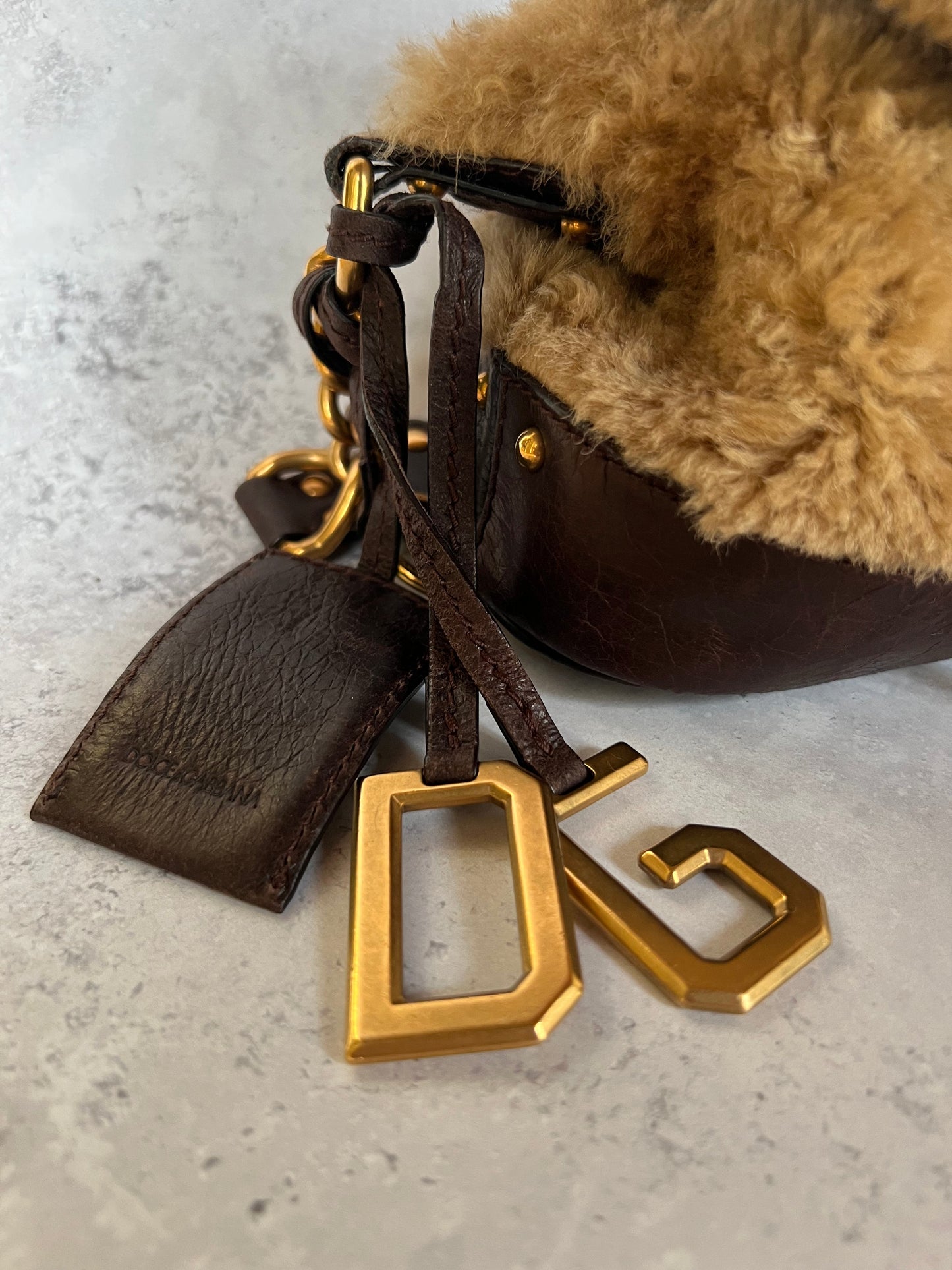 D&G Fur Shoulder Bag and Purse