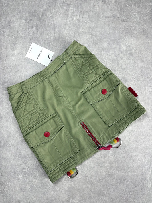 Dior Cargo Rasta Mini Skirt