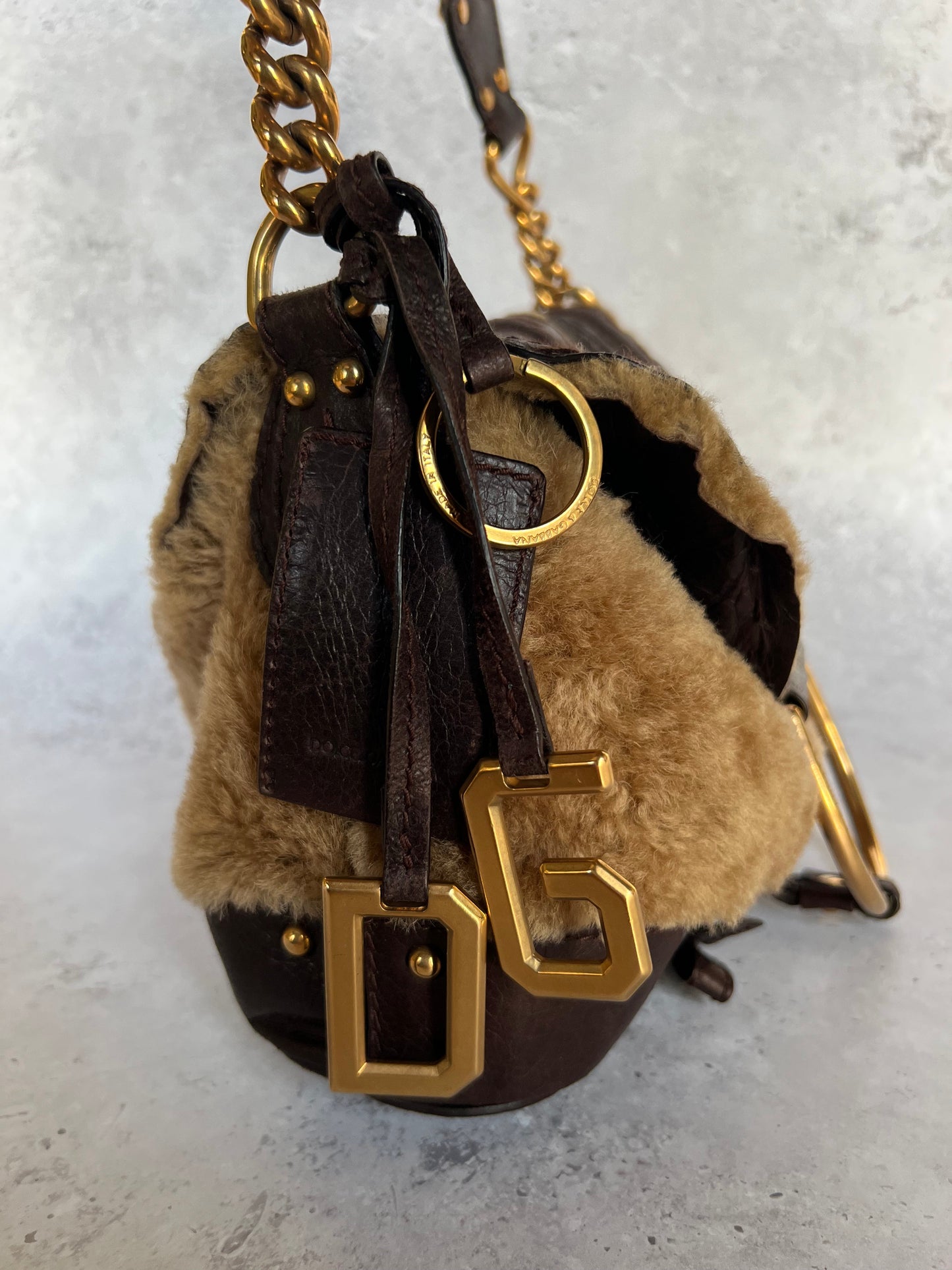 D&G Fur Shoulder Bag and Purse