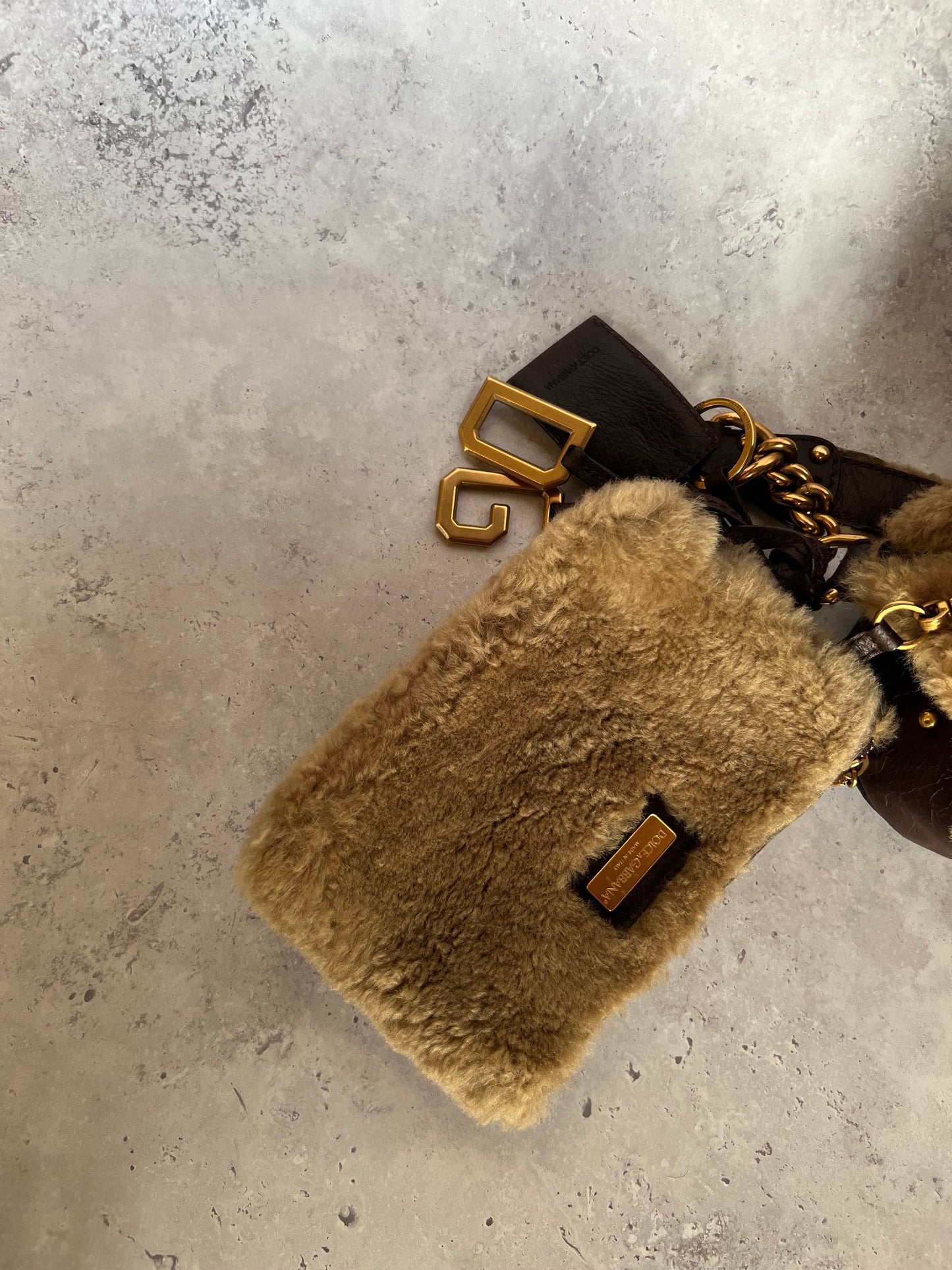 D&G Fur Shoulder Bag and Purse