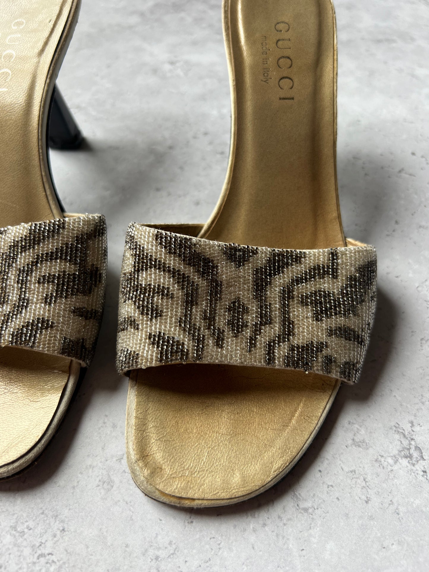 Gucci Tom Ford Beaded Mules