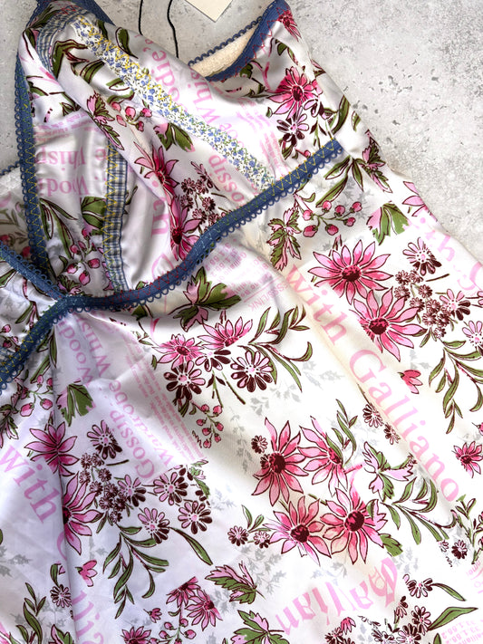 Galliano Newspaper Print Cami Top