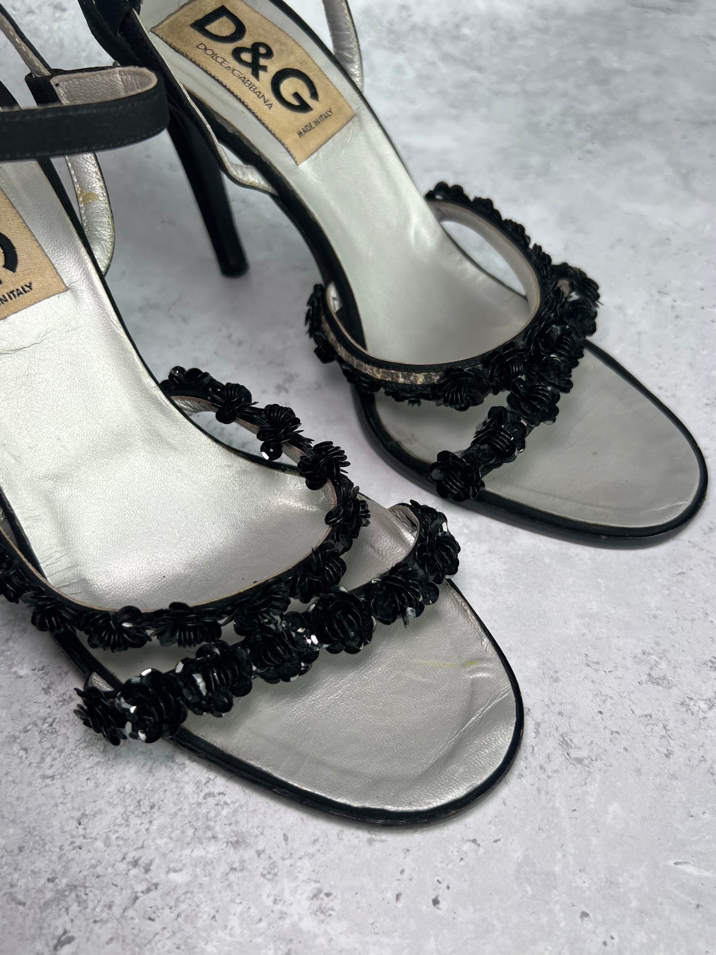 D&G Flower Strap Heels