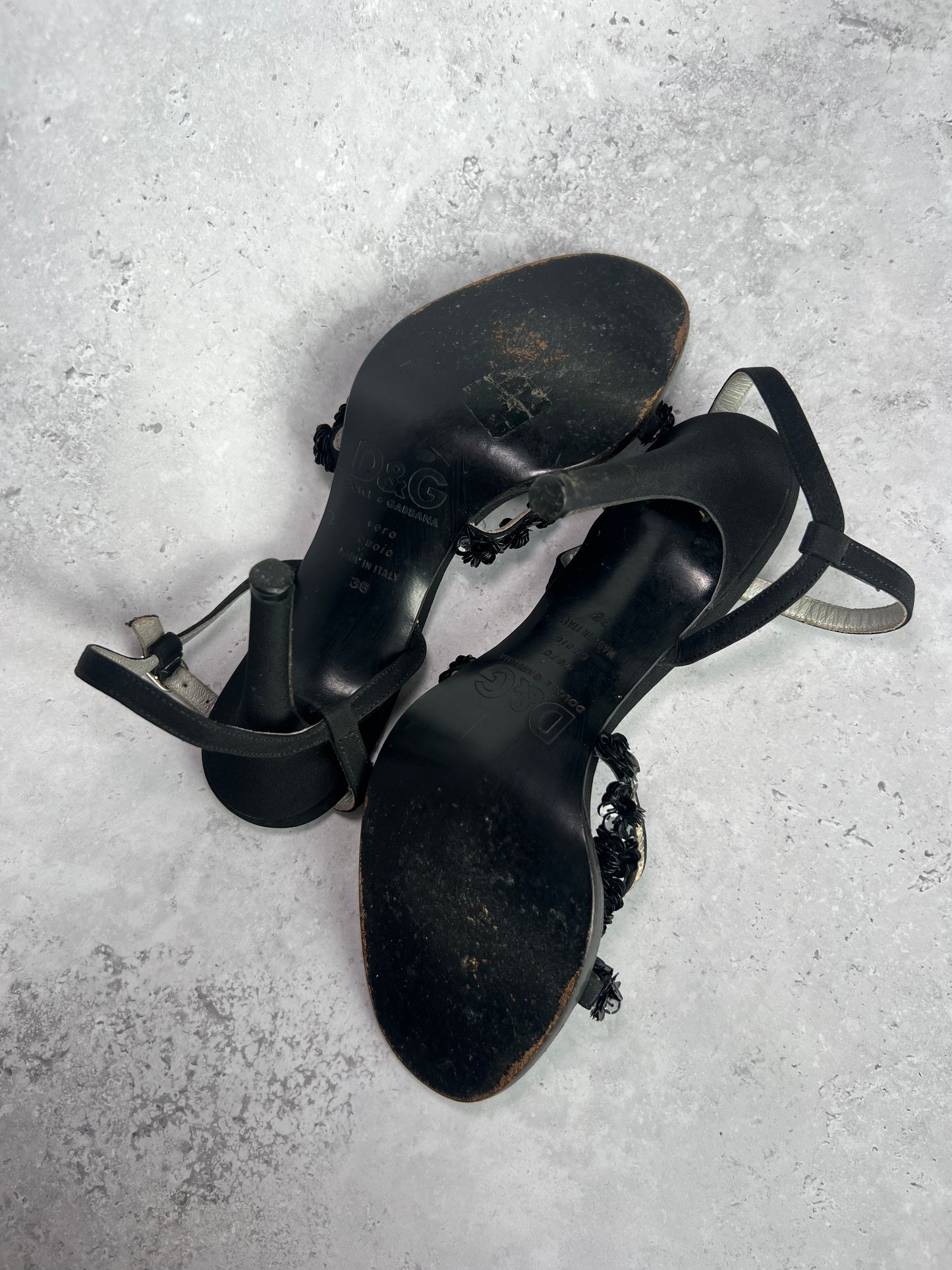 D&G Flower Strap Heels