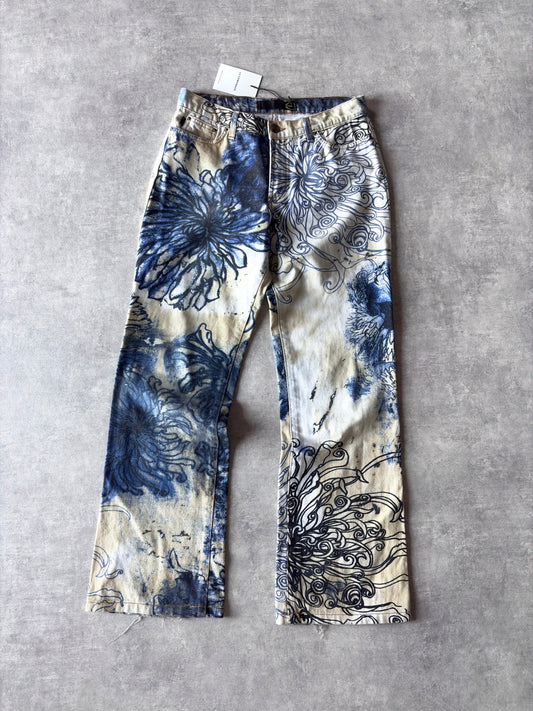 Cavalli Floral Print Jeans