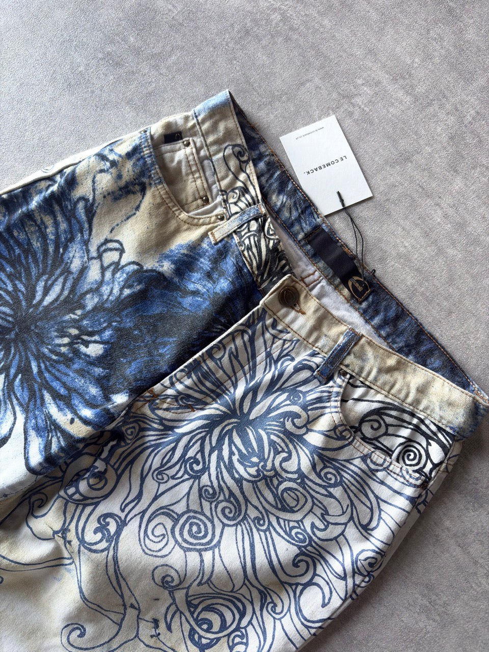 Cavalli Floral Print Jeans